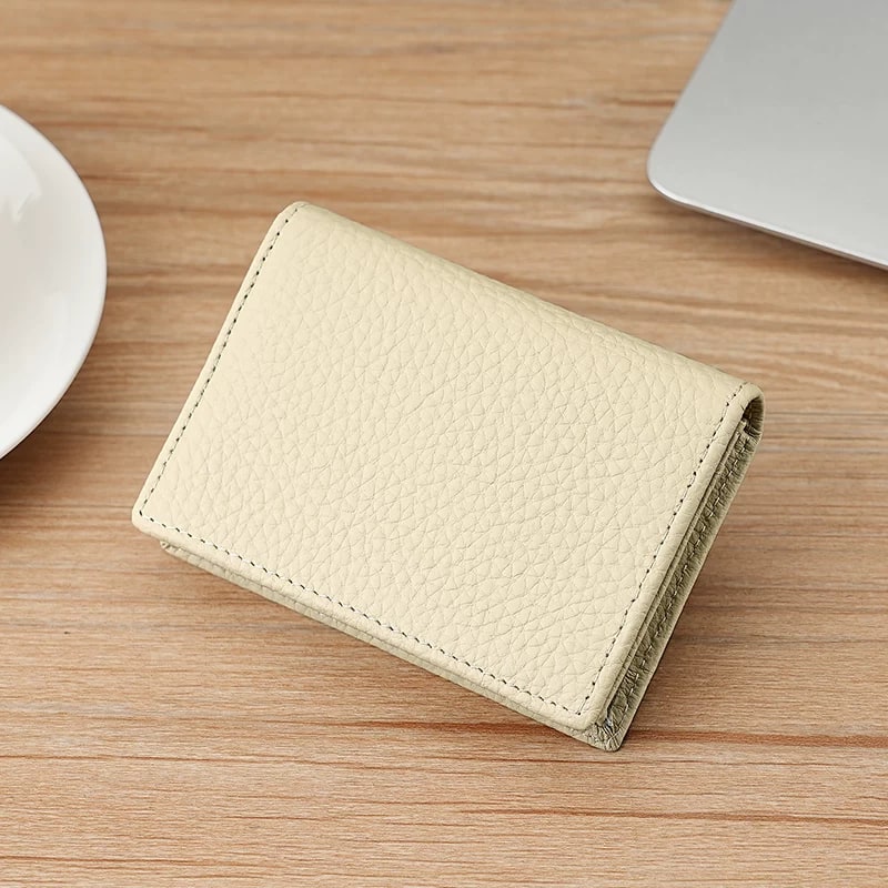 Top-Grain Leather Card and Business Card Holder photo 6