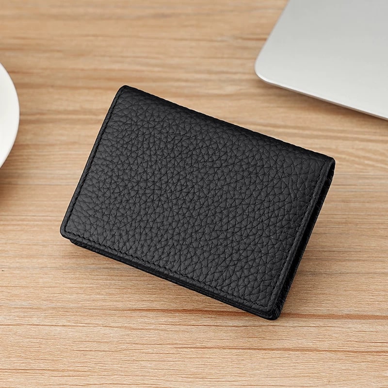 Top-Grain Leather Card and Business Card Holder