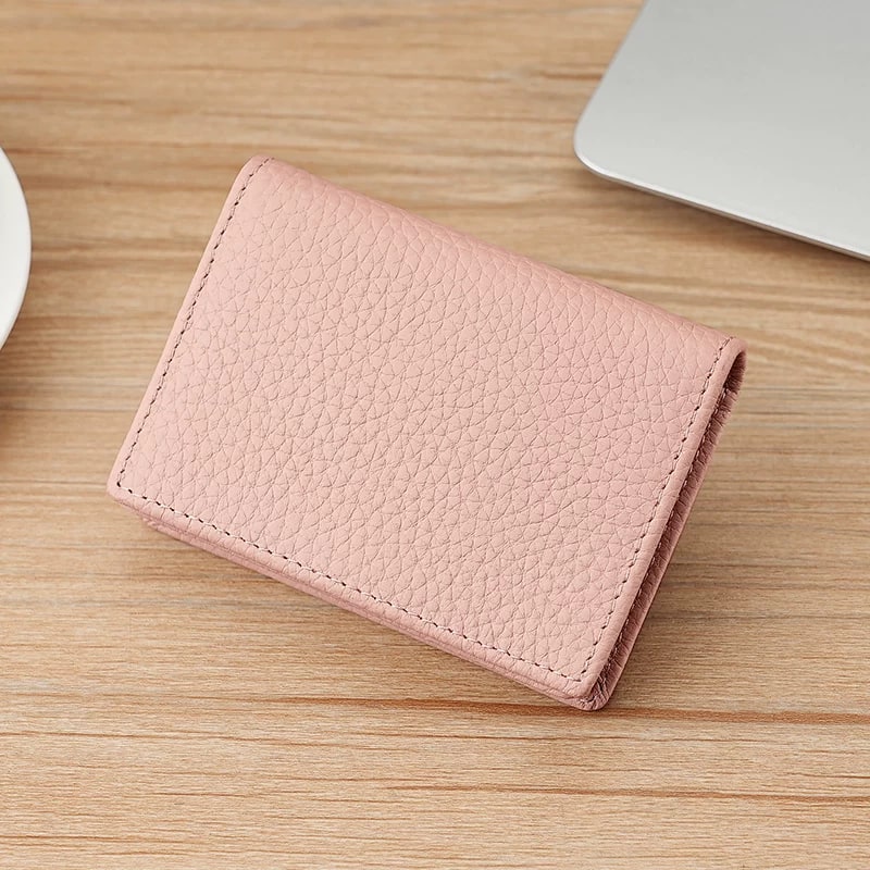 Top-Grain Leather Card and Business Card Holder photo 4