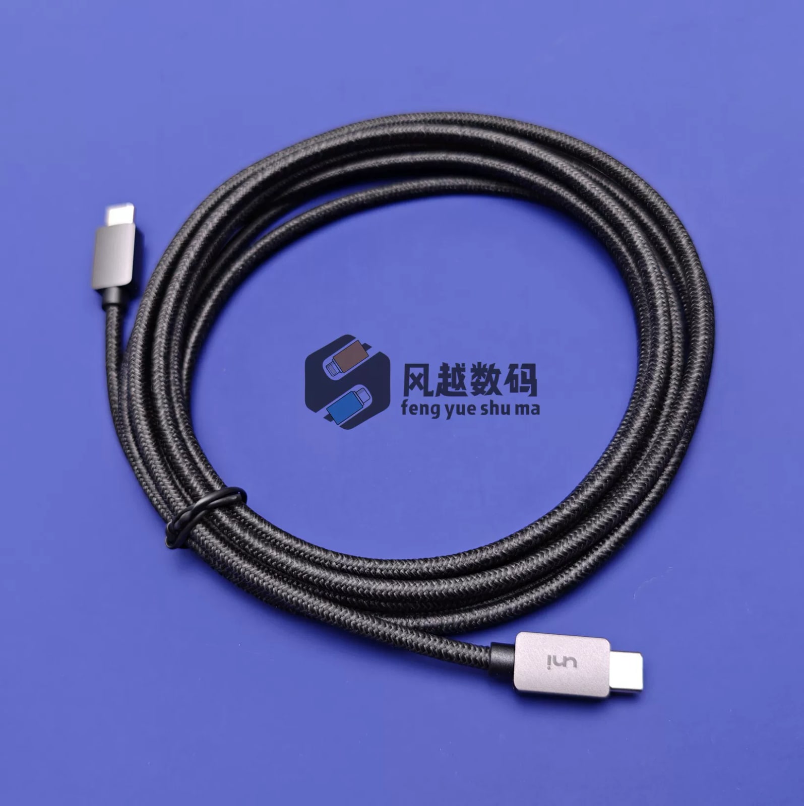 UNI 3m 5A 100W Braided USB-C to USB-C Fast Charging Cable photo 3