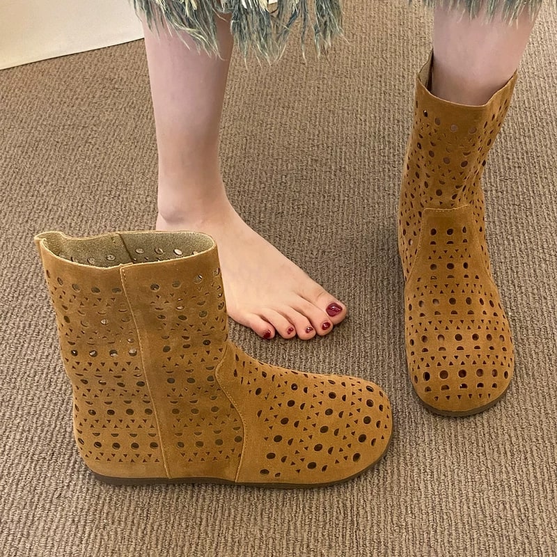 Korean Style Hollow Out Summer Boots photo 5