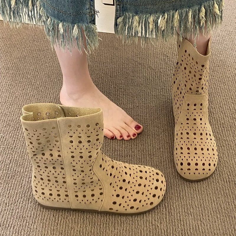 Korean Style Hollow Out Summer Boots photo 4