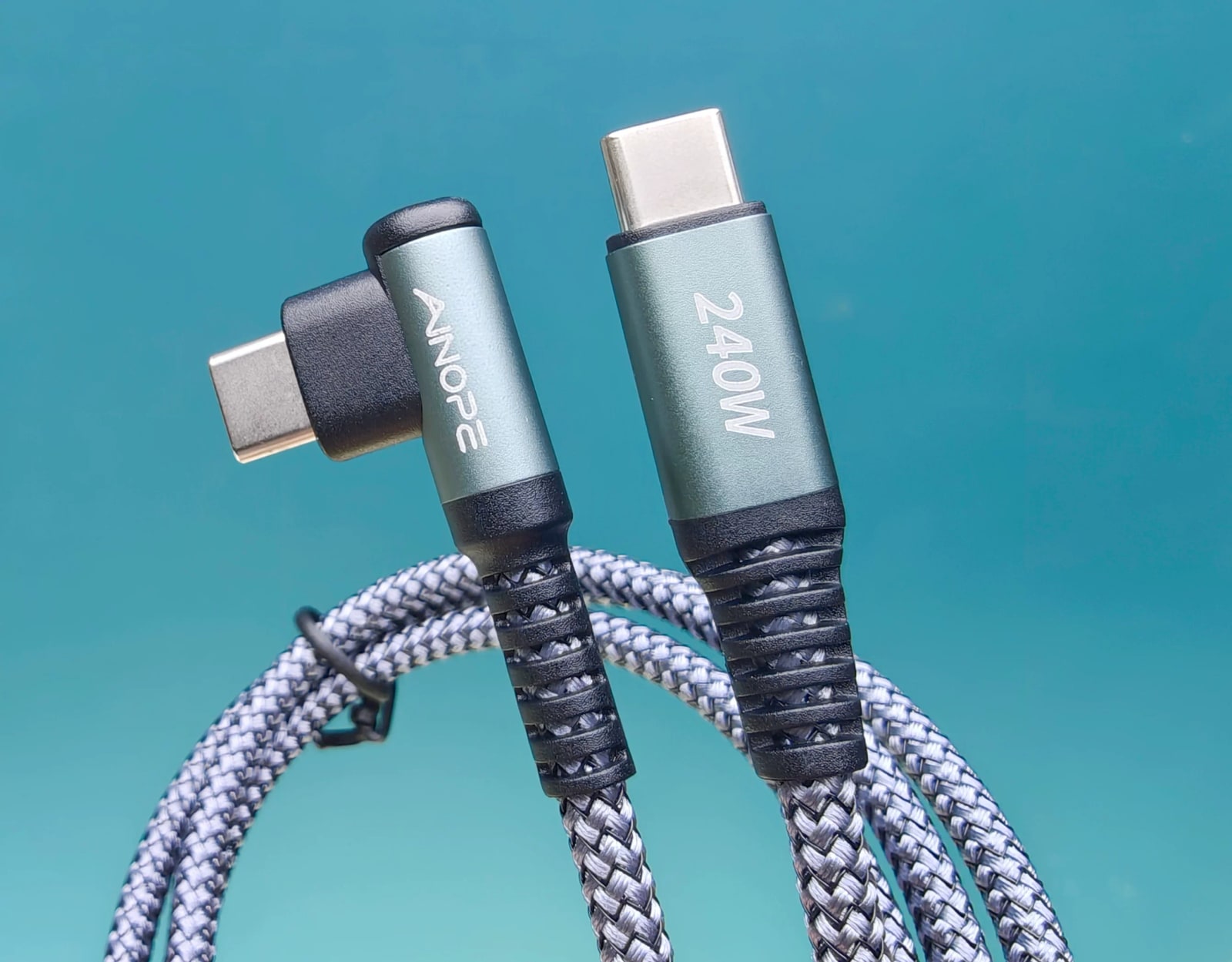 ANOPC 2 m 240W PD 3.1 USB-C to USB-C Braided Cable photo 3