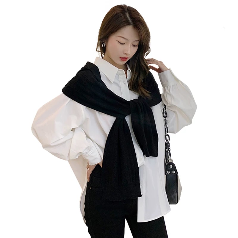 Korean Style Knitted Hooded Scarf Shawl — Fashion on G+ Market