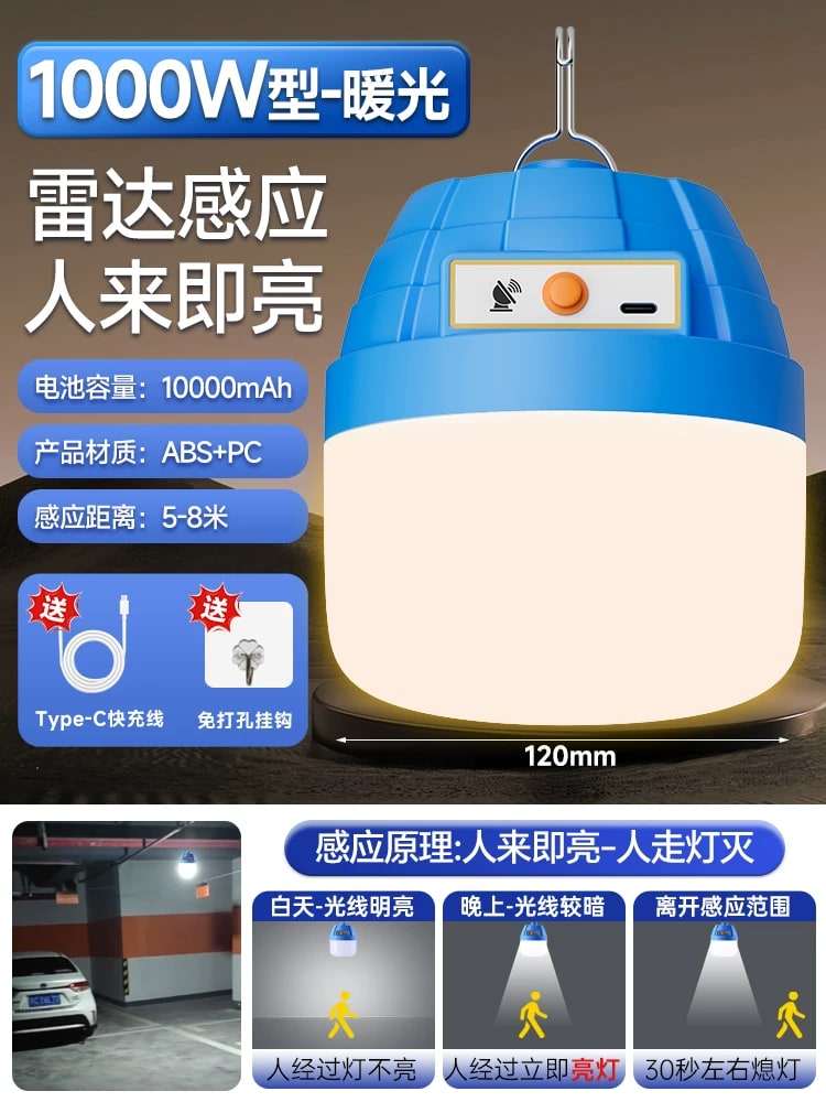 Rechargeable Radar-Sensor Hanging LED Light photo 6