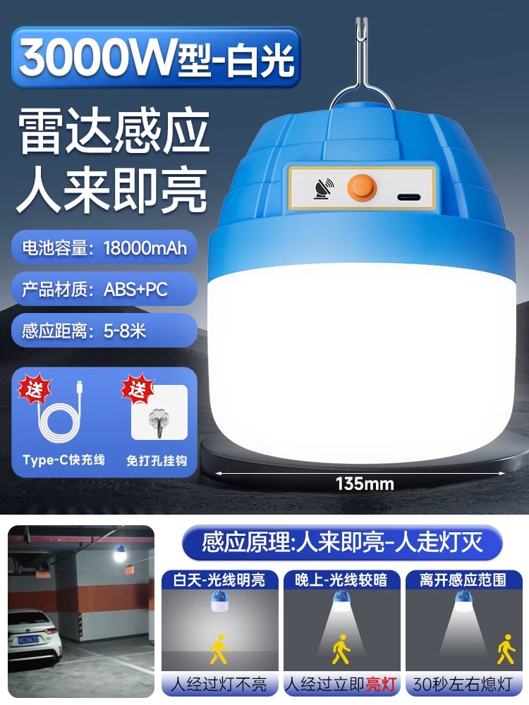 Rechargeable Radar-Sensor Hanging LED Light photo 3