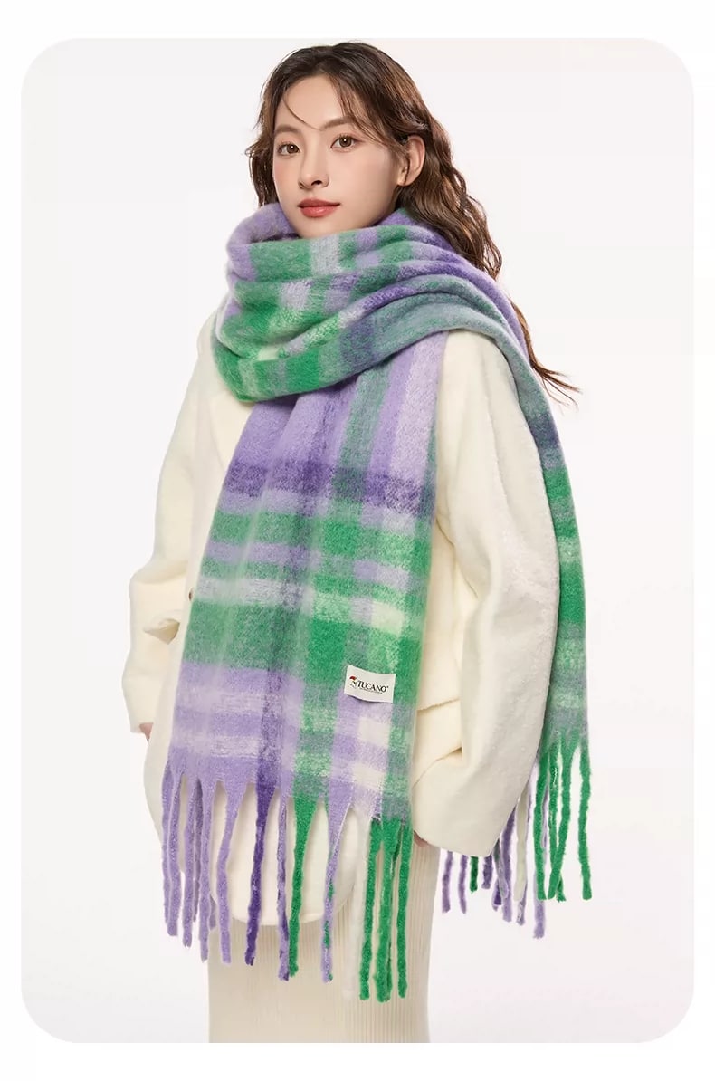 Tucano Checked Knit Winter Scarf — Fashion on G+ Market