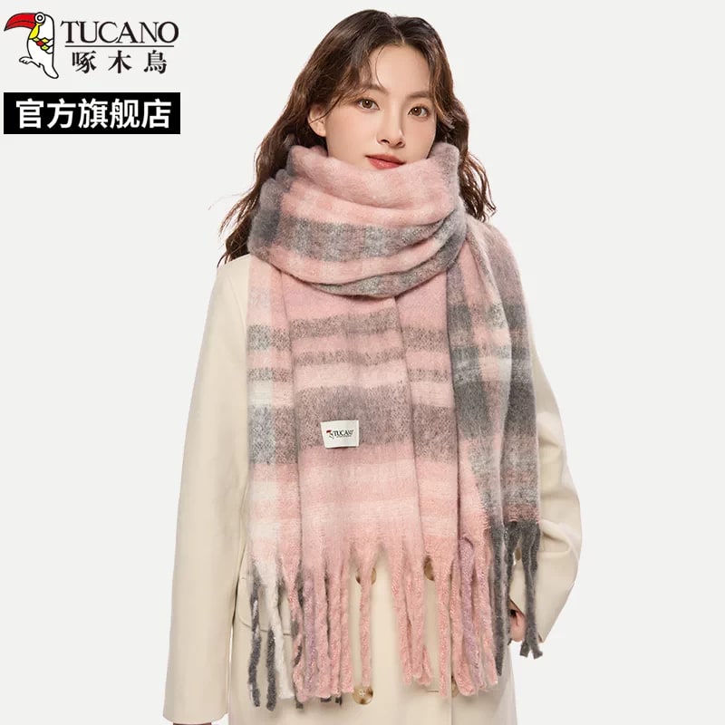 Tucano Checked Knit Winter Scarf photo 2