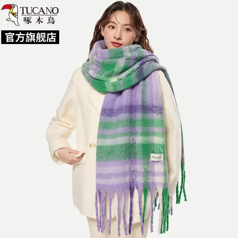 Tucano Checked Knit Winter Scarf photo 5