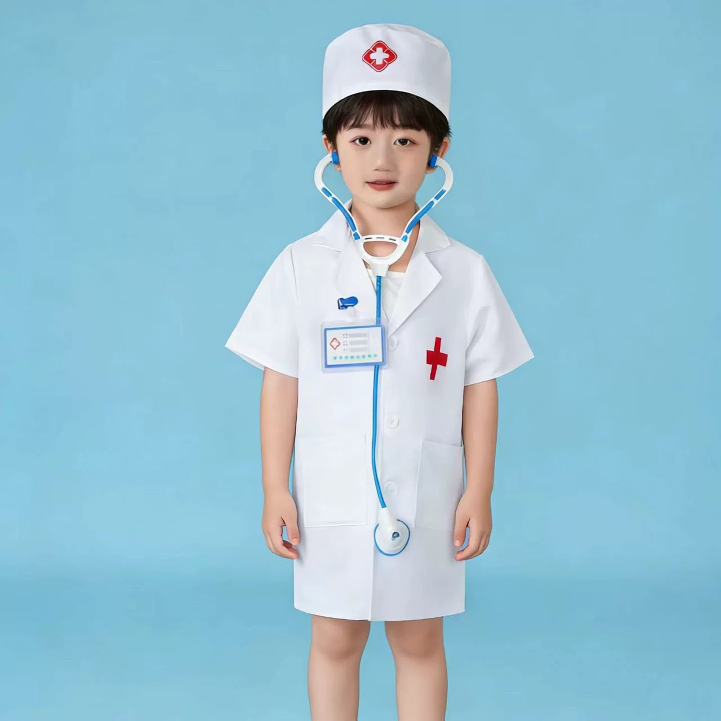 Kids Doctor or Nurse Role Play Costume Set photo 3