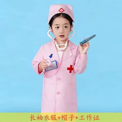 Kids Doctor or Nurse Role Play Costume Set photo 4