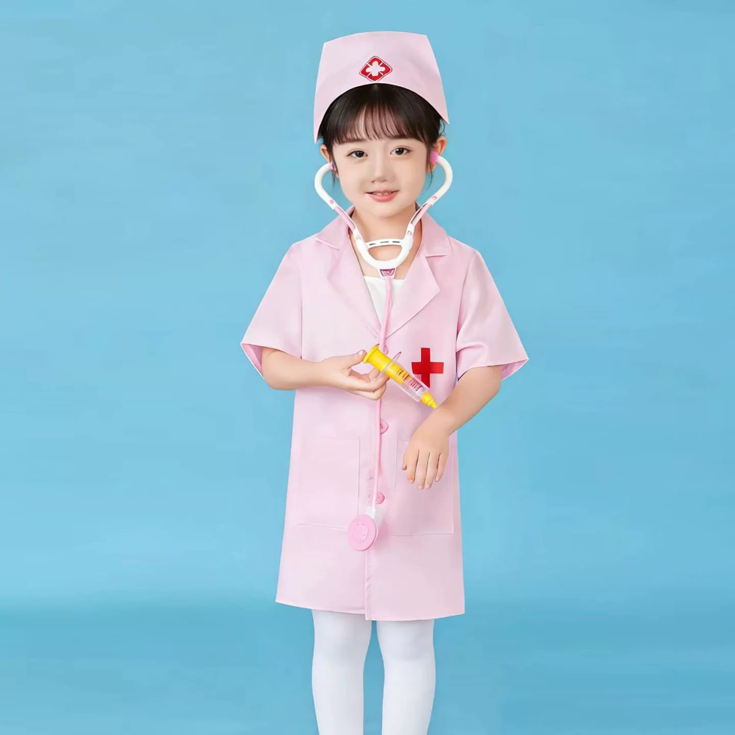 Kids Doctor or Nurse Role Play Costume Set photo 2