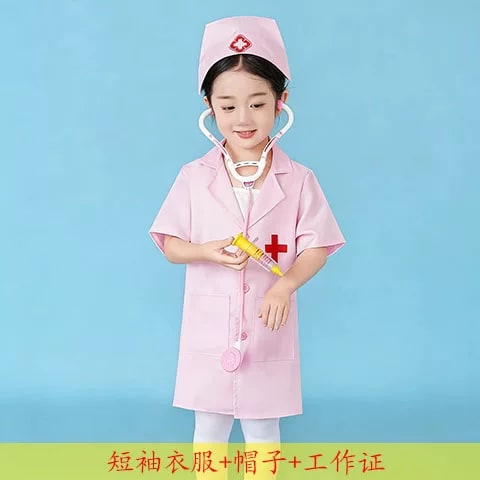 Kids Doctor or Nurse Role Play Costume Set photo 3