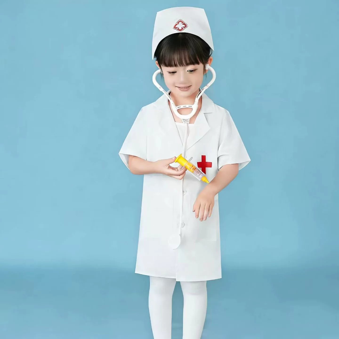 Kids Doctor or Nurse Role Play Costume Set photo 4