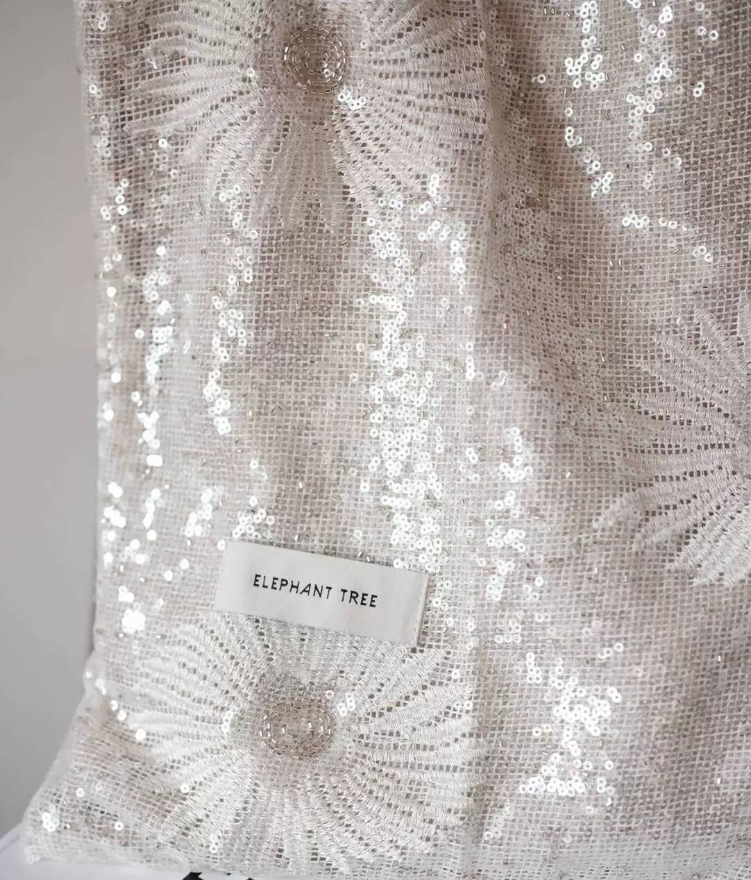 Daisy Sequin Canvas Shoulder Bag photo 5