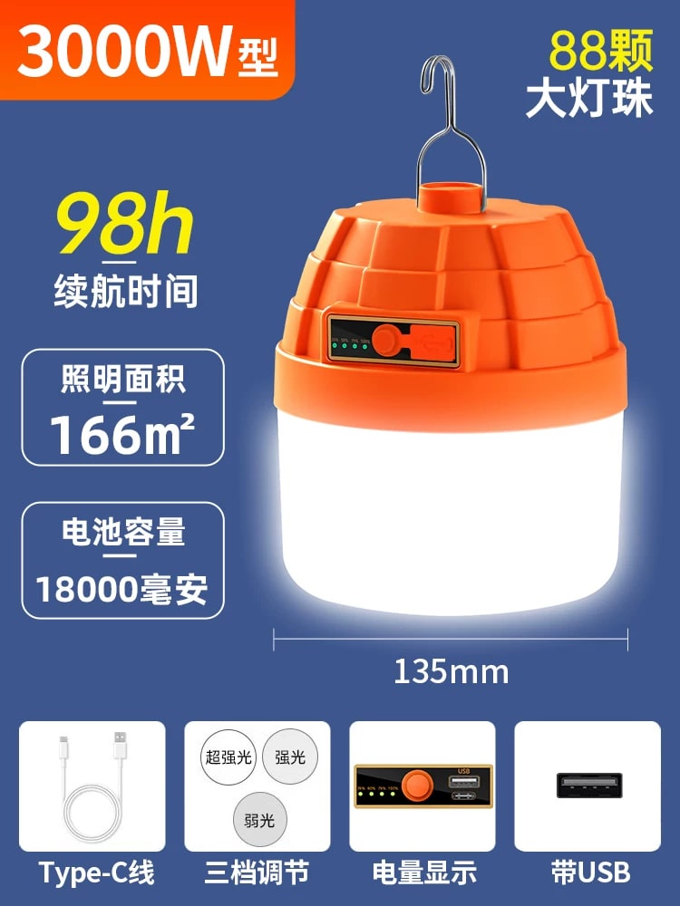 Rechargeable LED Hanging Camp Light photo 3