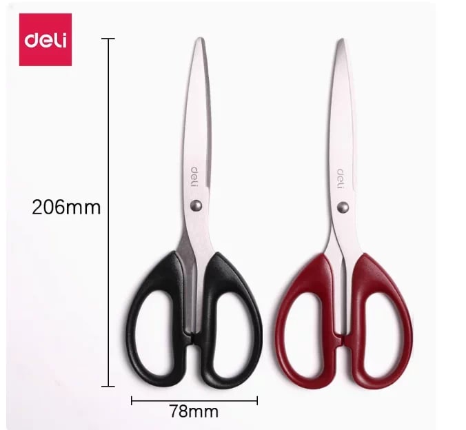 Deli Stainless Steel Office Scissors photo 6