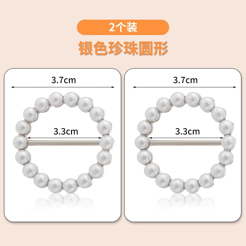 Pearl Shirt-Knot Clips and Scarf Buckles Set photo 5