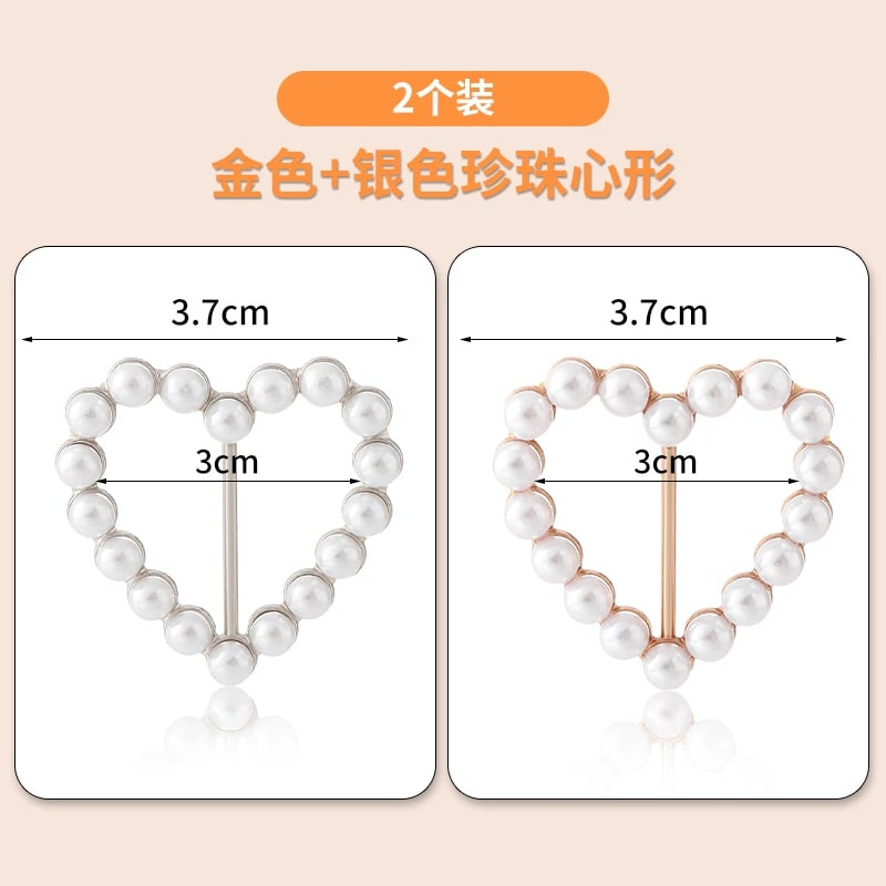 Pearl Shirt-Knot Clips and Scarf Buckles Set photo 3