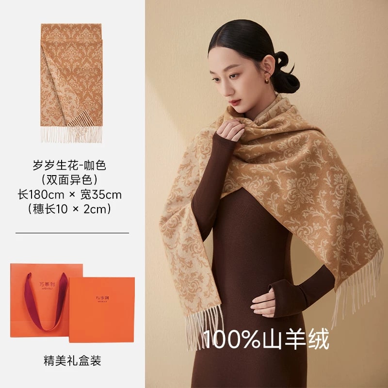 Wensli Pure Cashmere Winter Scarf photo 2