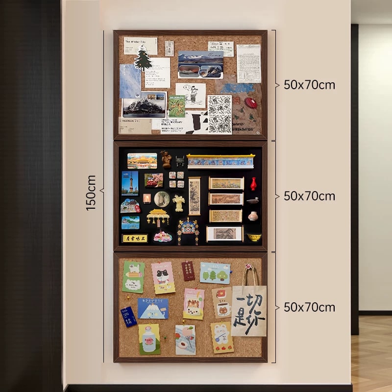 Blackboard and Cork Board Combo Photo Wall Set photo 5