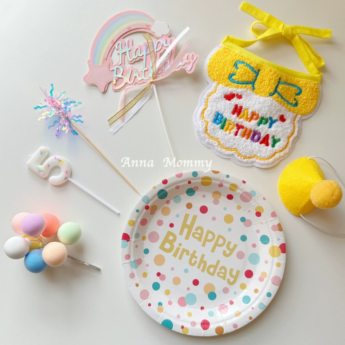 Pet Birthday Party Costume Set with Hat and Scarf photo 3