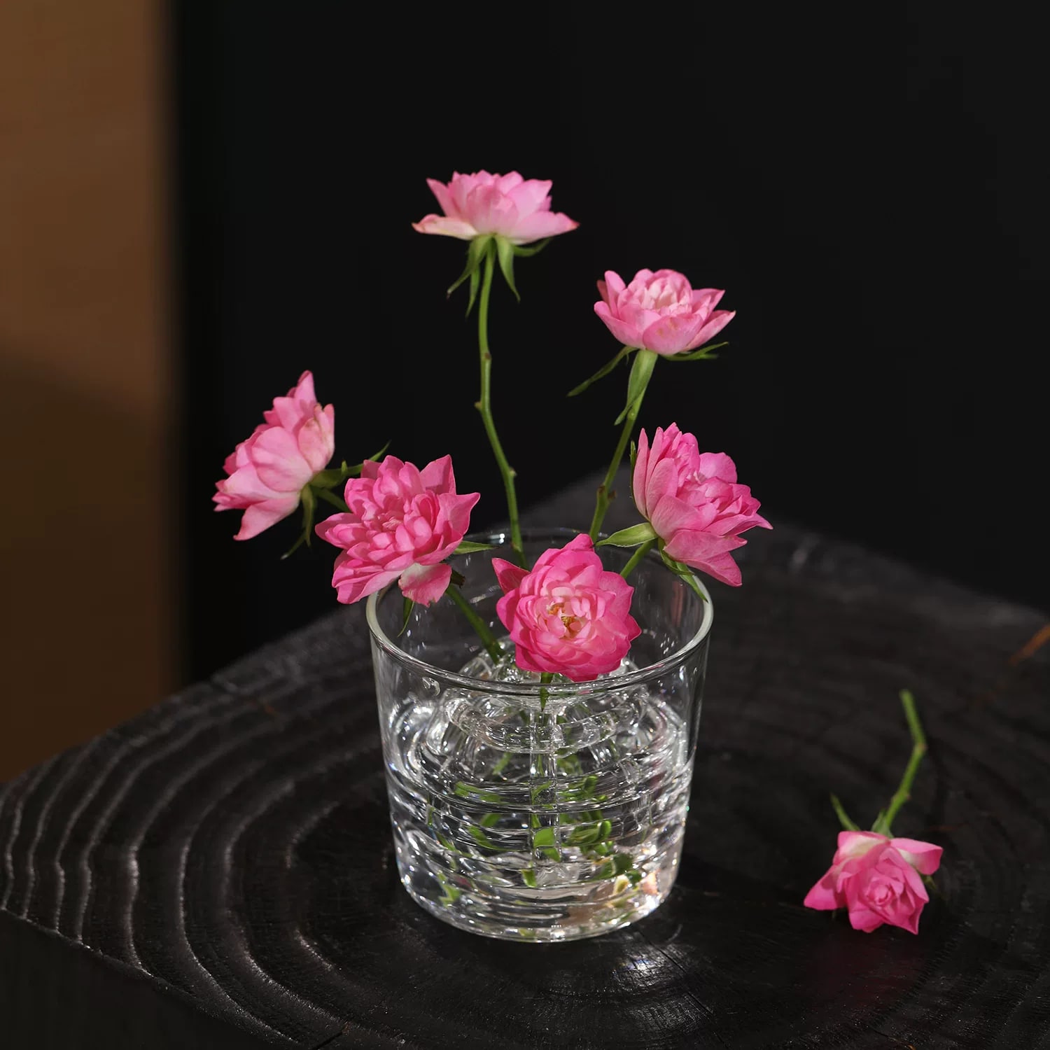 Glass Flower Frog and Vase Arranging Set photo 3