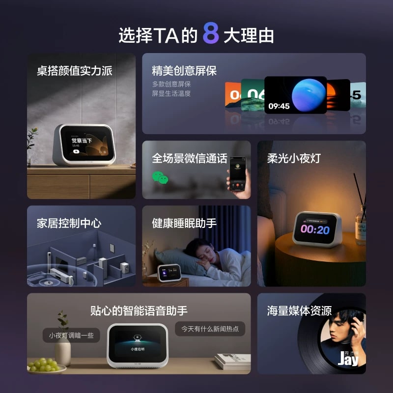 Smart Display Mini with Bluetooth Speaker and Voice Assistant photo 3