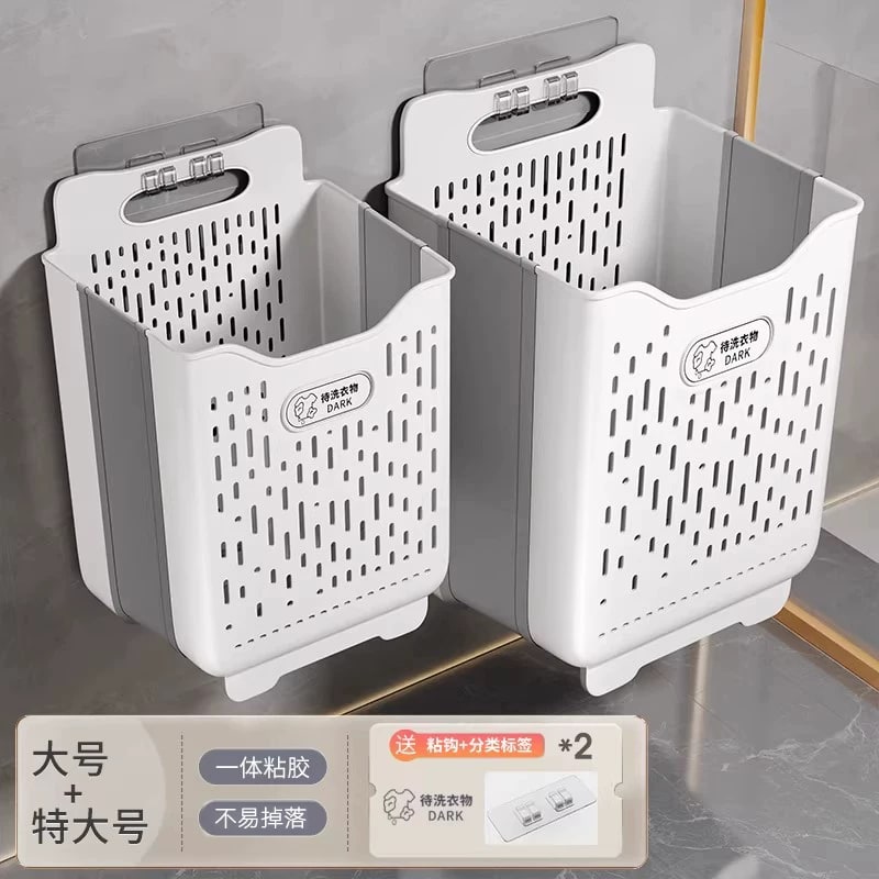 Foldable Wall-Hung Laundry Basket photo 5