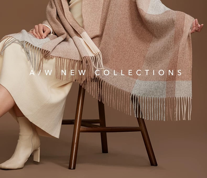Shanghai Story Checked Lambswool Winter Scarf photo 2