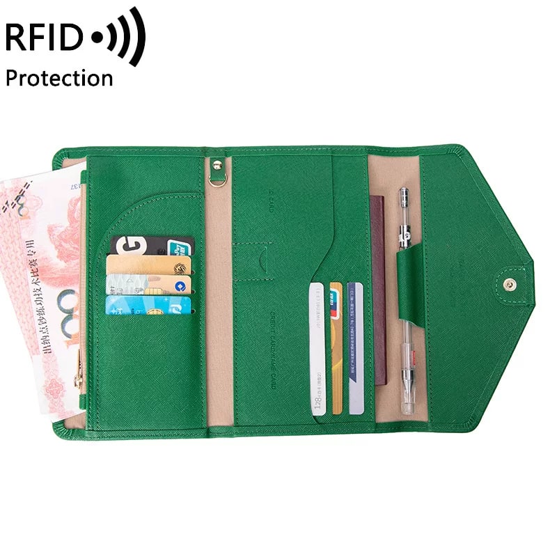 RFID-Blocking Travel Passport and Card Wallet photo 6