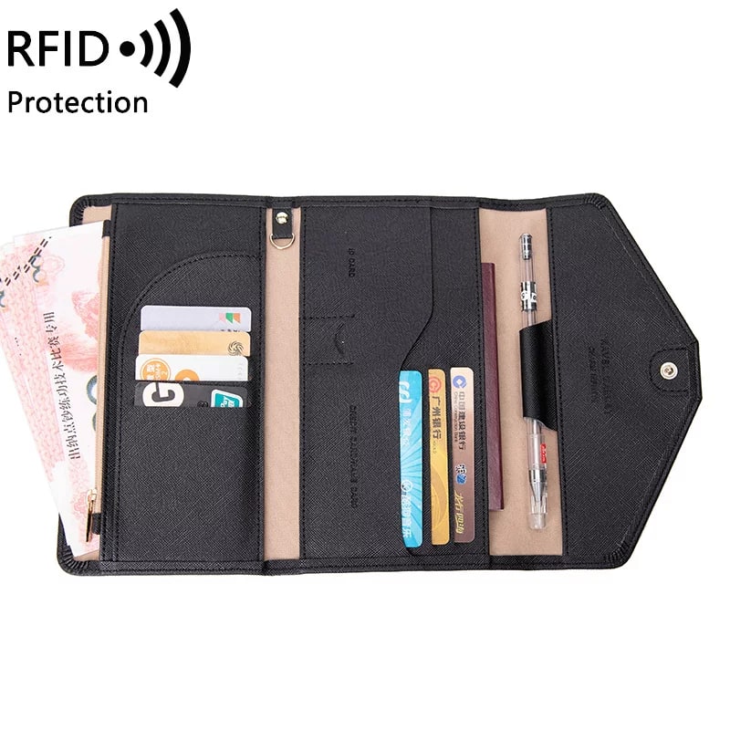 RFID-Blocking Travel Passport and Card Wallet — Fashion on G+ Market