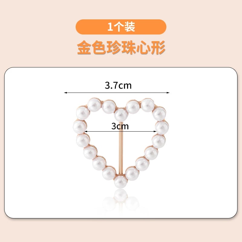 Pearl and Rhinestone Scarf and Shirt Knot Buckles photo 6
