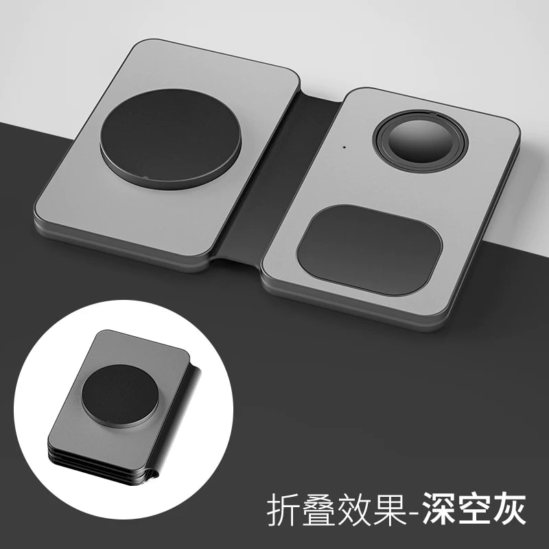 3-in-1 Foldable Magnetic Wireless Charger 15W photo 2