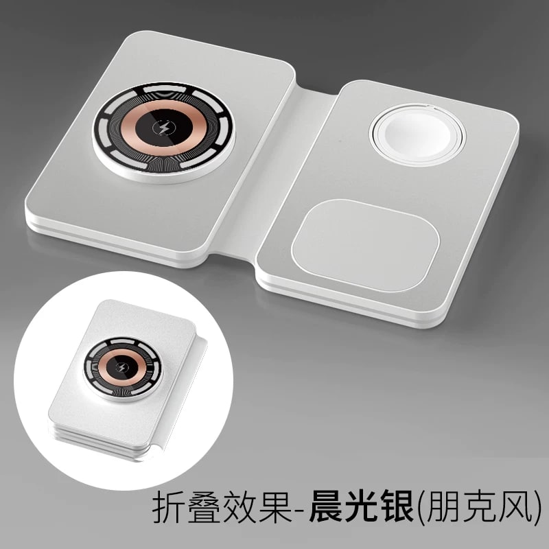 3-in-1 Foldable Magnetic Wireless Charger 15W photo 3