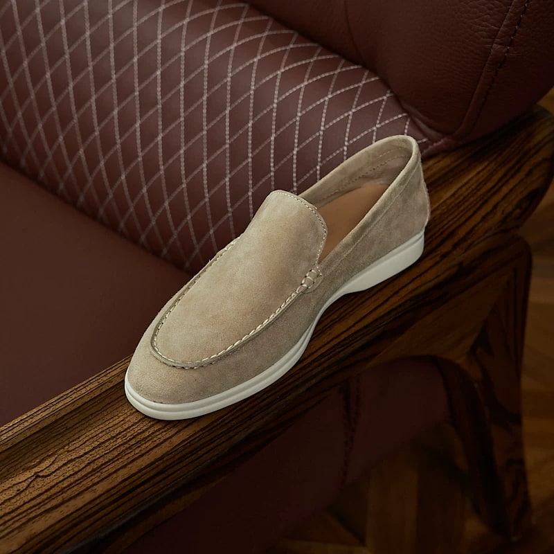 YUESIRS Italian Suede Leather Loafers photo 3