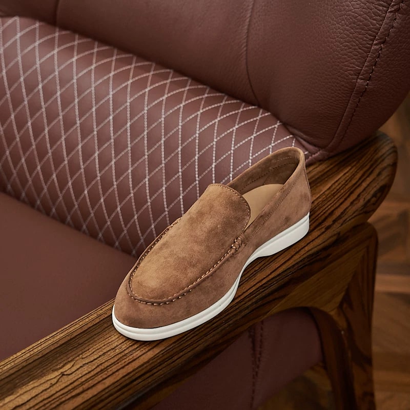 YUESIRS Italian Suede Leather Loafers photo 4