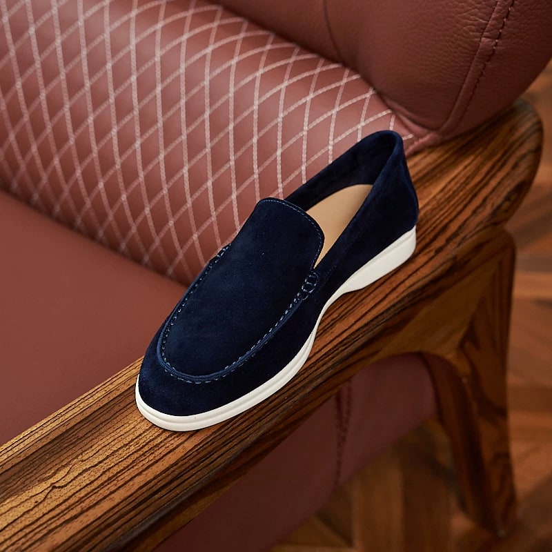 YUESIRS Italian Suede Leather Loafers photo 2