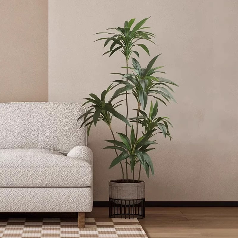 Artificial Velvet Leaf Floor Plant, 90cm to 180cm photo 2