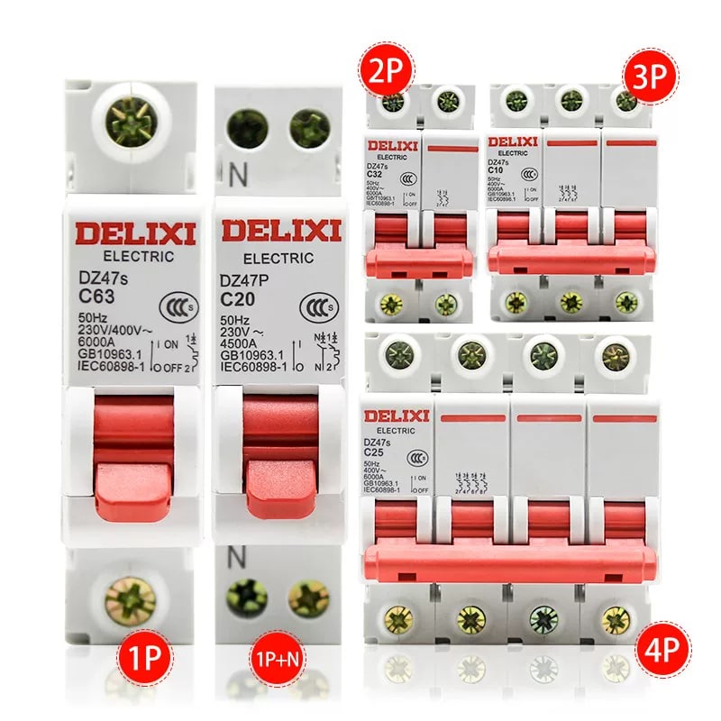 DZ47S Air Circuit Breaker Range 3A-63A photo 3