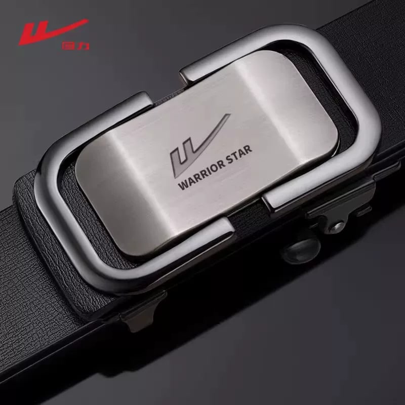 Warrior Men's Leather Belt with Automatic Buckle photo 5