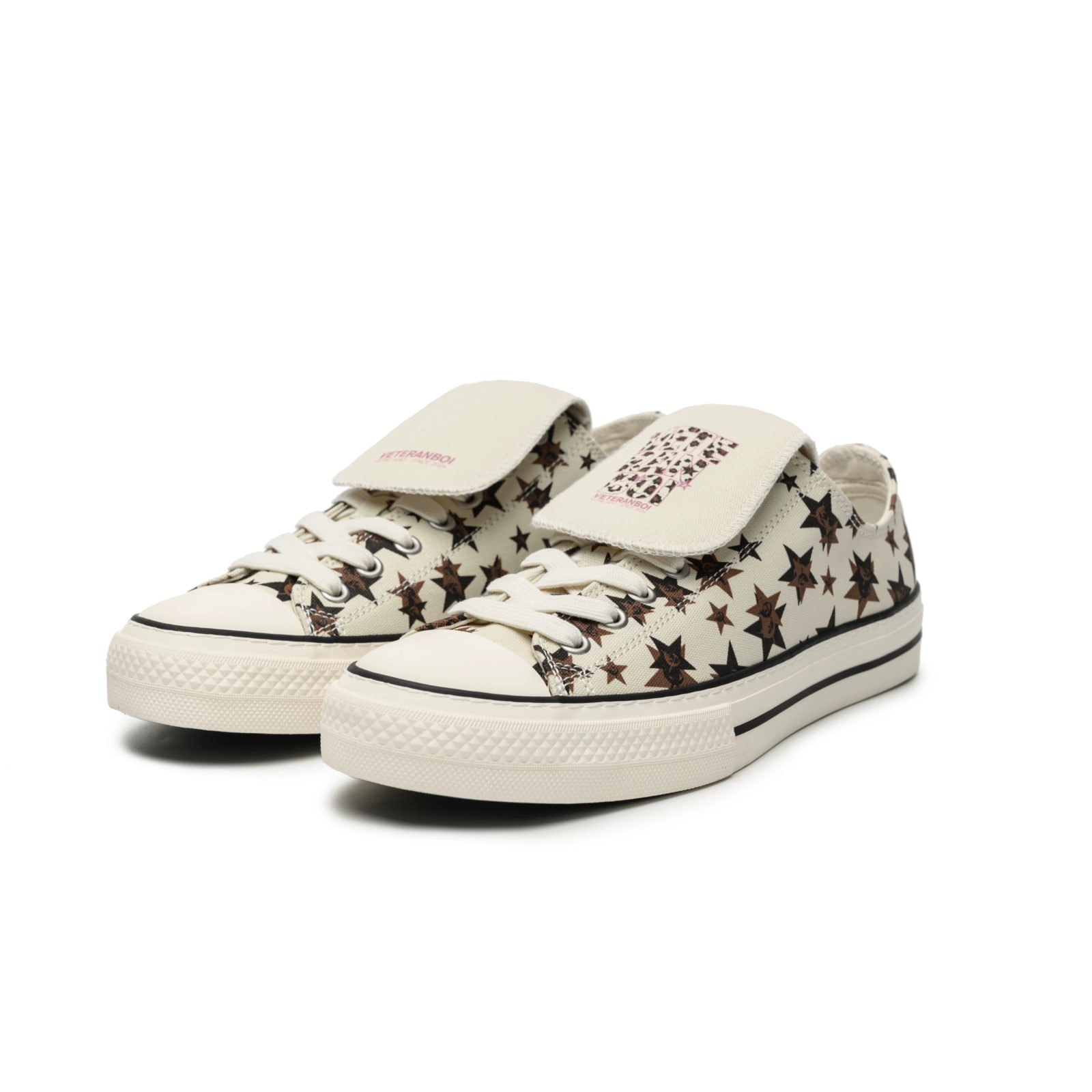 VETERANBOI Leopard Star Print Canvas Trainers — Fashion on G+ Market