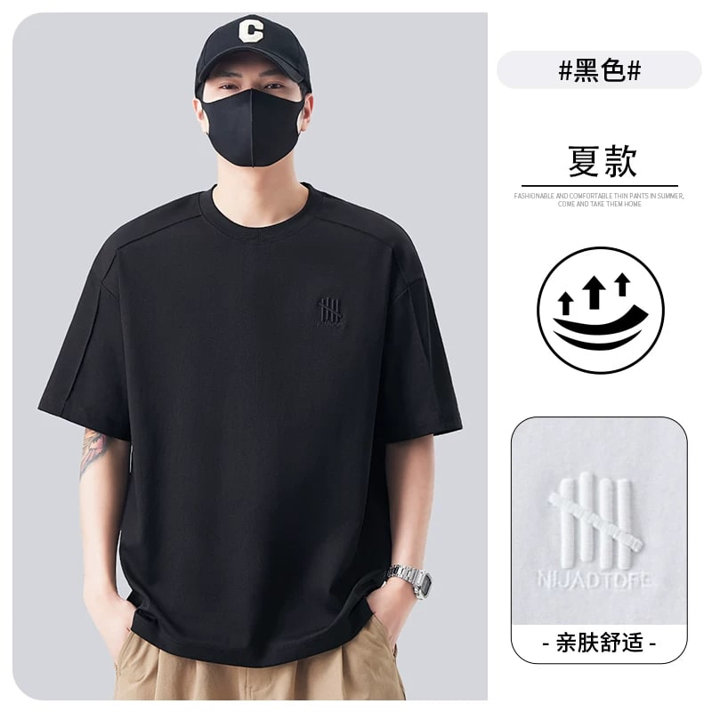 Men's Embroidered Cool-Cotton T-Shirt photo 3