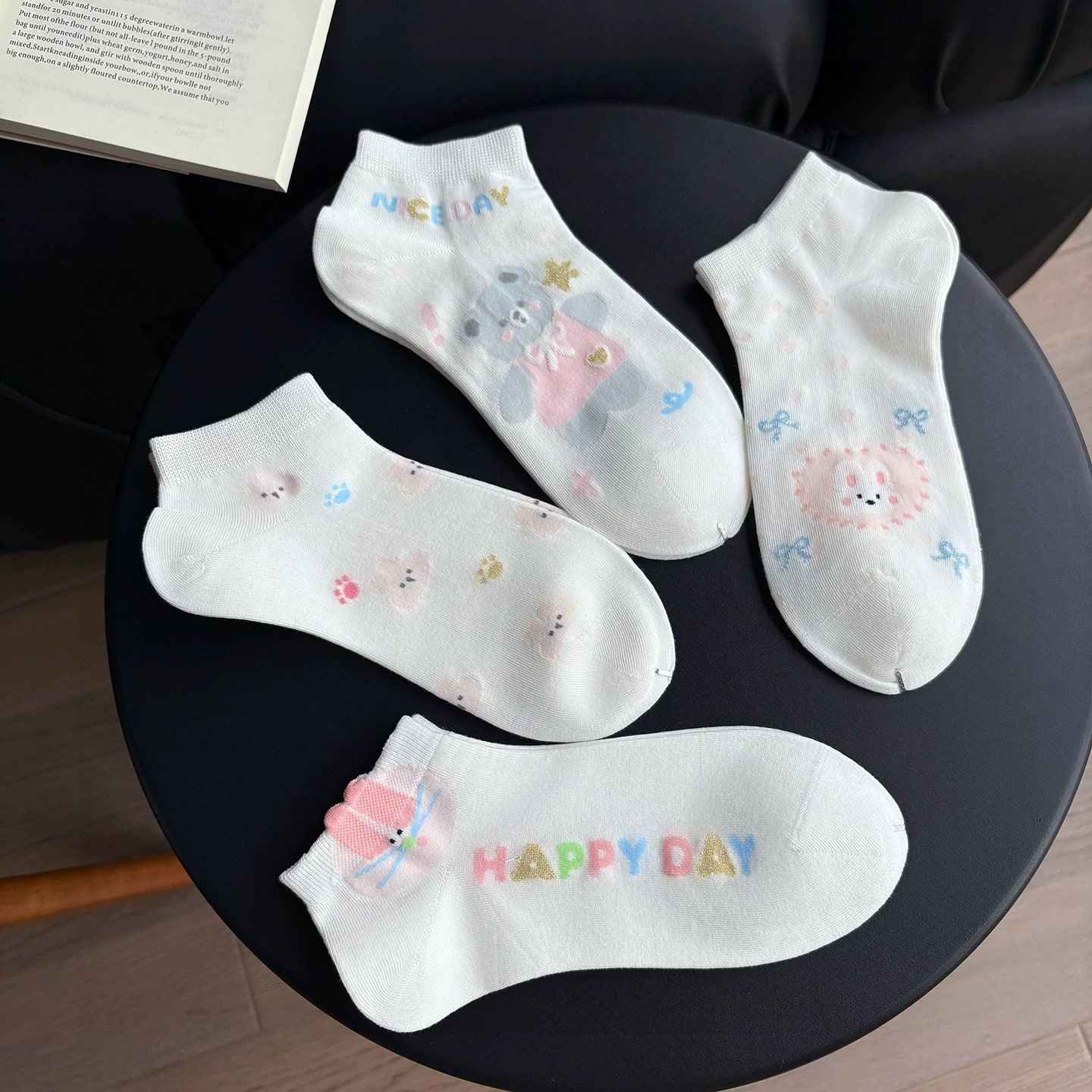 Cotton Ankle Socks Gift Box 4 Pairs photo 3