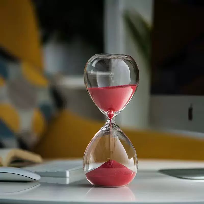 Glass Sand Timer Desk Ornament, 5 to 30 Minutes photo 6
