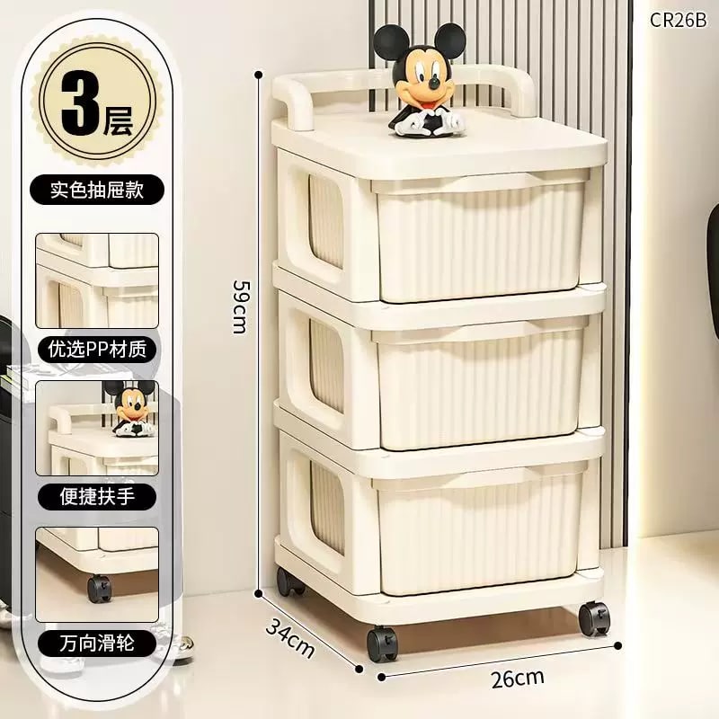 Rolling Storage Trolley Cart with Pegboard Sides photo 3