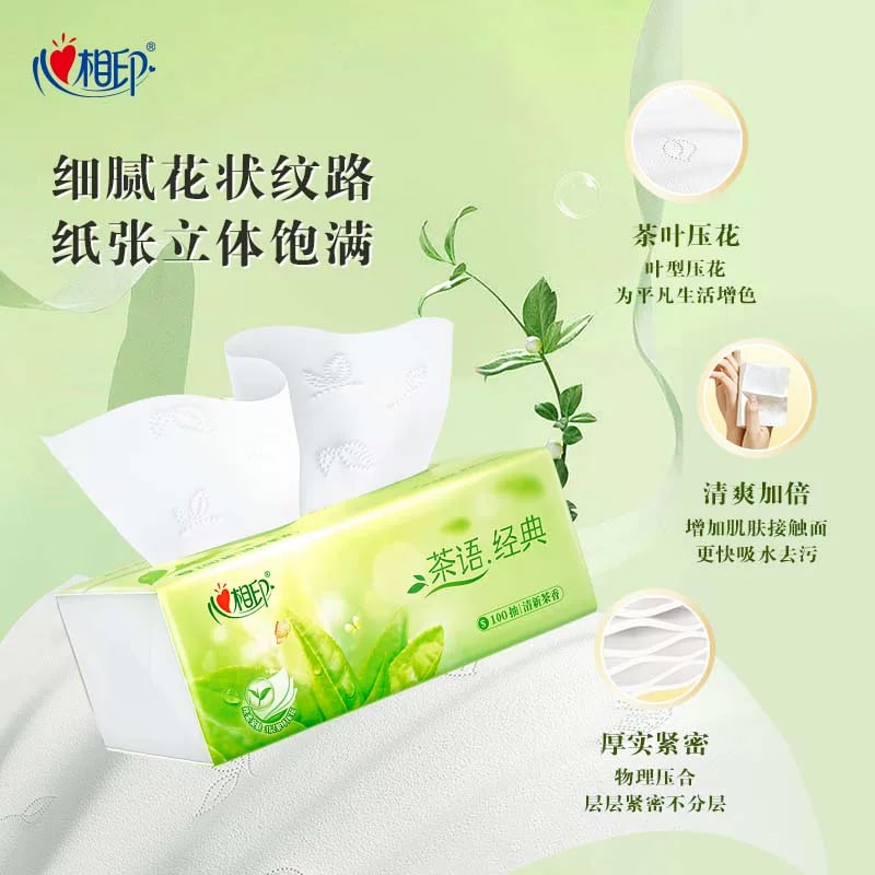Tea-Scented Soft Facial Tissues - 24 Pack Carton photo 2