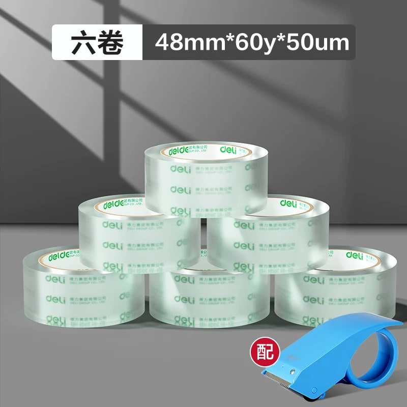 Clear Packing Tape - High-Tack 6-Roll Packs photo 3