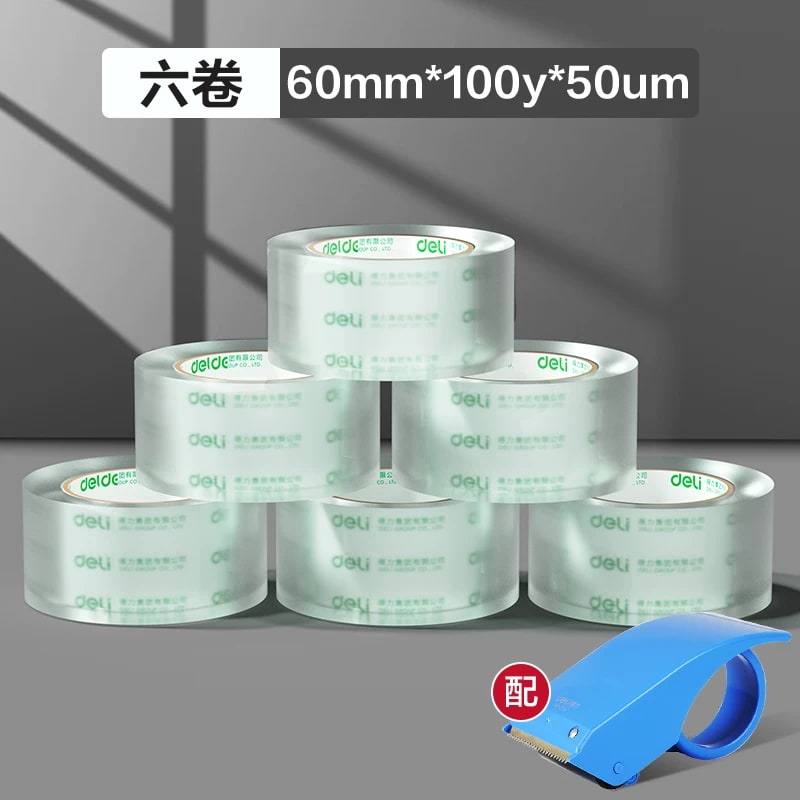 Clear Packing Tape - High-Tack 6-Roll Packs photo 6
