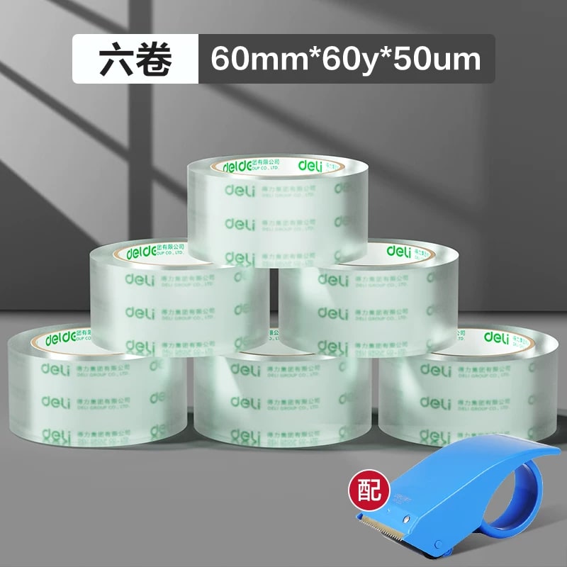 Clear Packing Tape - High-Tack 6-Roll Packs photo 4